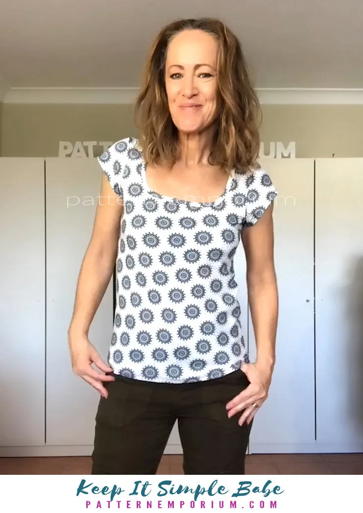 Keep It Simple | Semi Fitted T-shirt Sewing Pattern