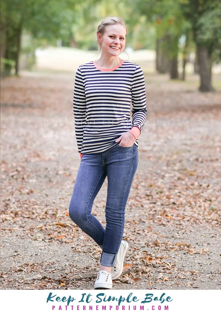 Keep It Simple | Semi Fitted T-shirt Sewing Pattern