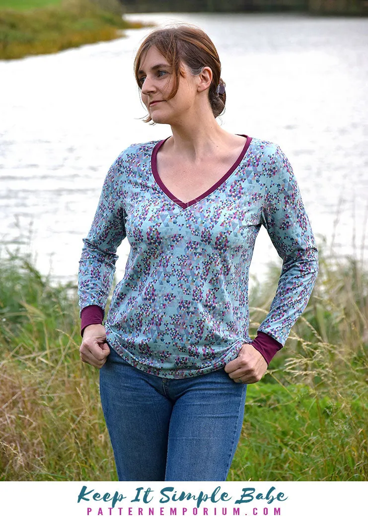 Keep It Simple | Semi Fitted T-shirt Sewing Pattern