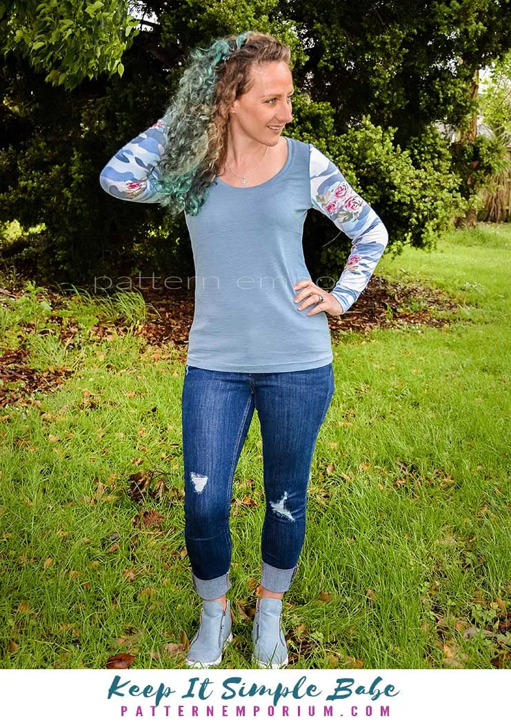Keep It Simple | Semi Fitted T-shirt Sewing Pattern