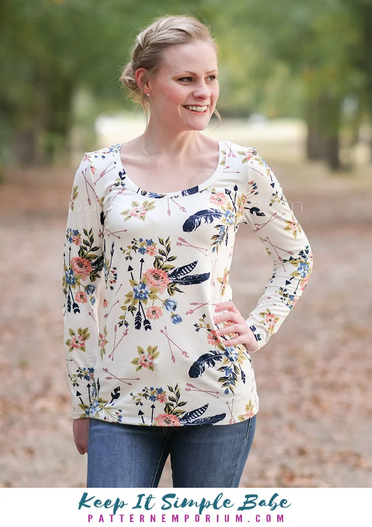 Keep It Simple | Semi Fitted T-shirt Sewing Pattern