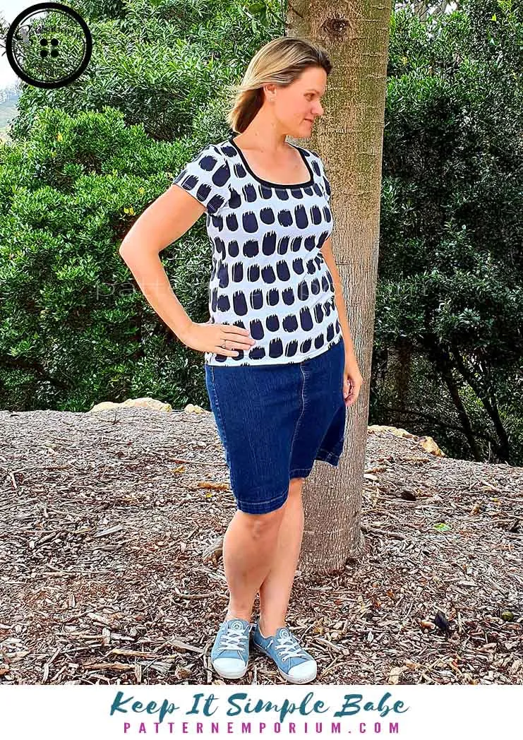 Keep It Simple | Semi Fitted T-shirt Sewing Pattern