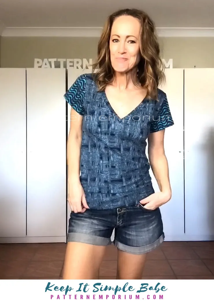Keep It Simple | Semi Fitted T-shirt Sewing Pattern