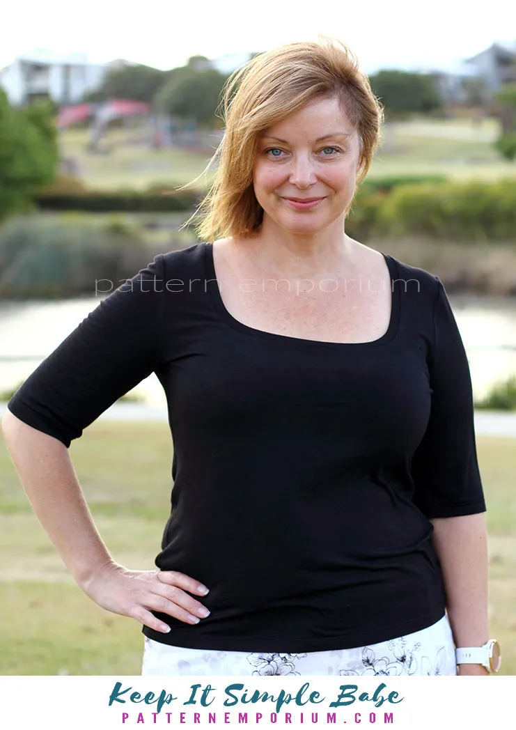 Keep It Simple | Semi Fitted T-shirt Sewing Pattern