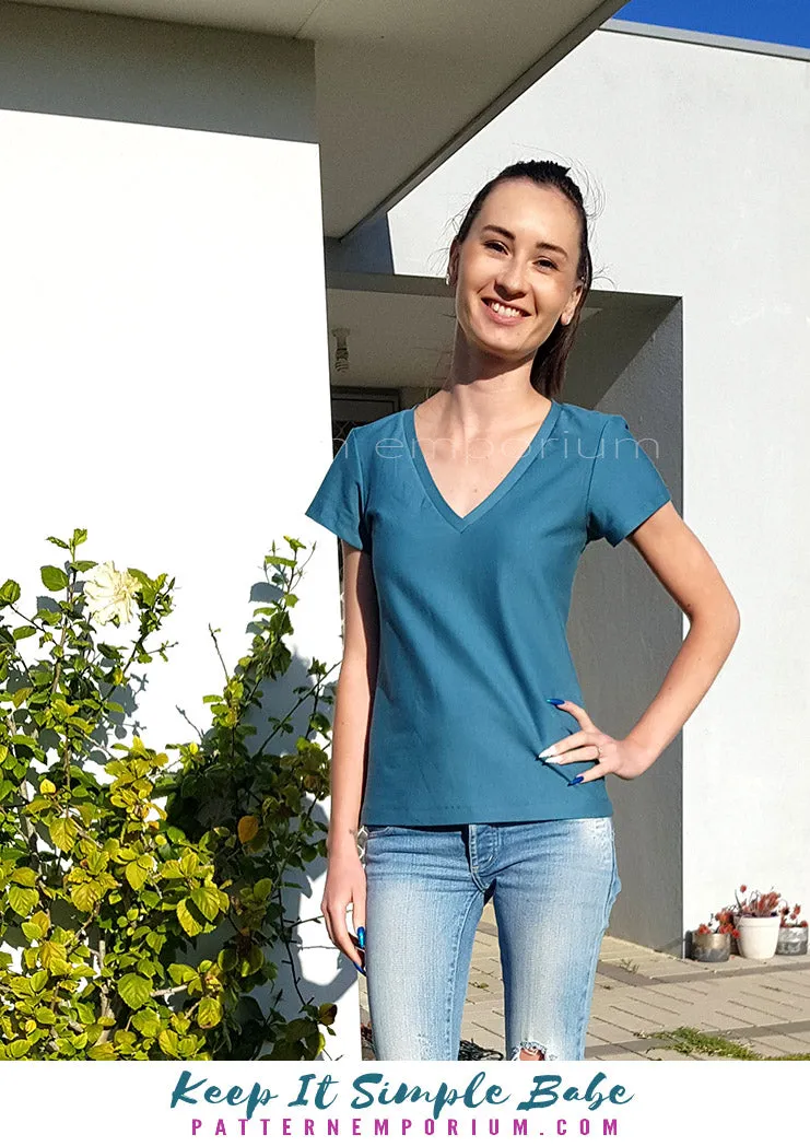 Keep It Simple | Semi Fitted T-shirt Sewing Pattern