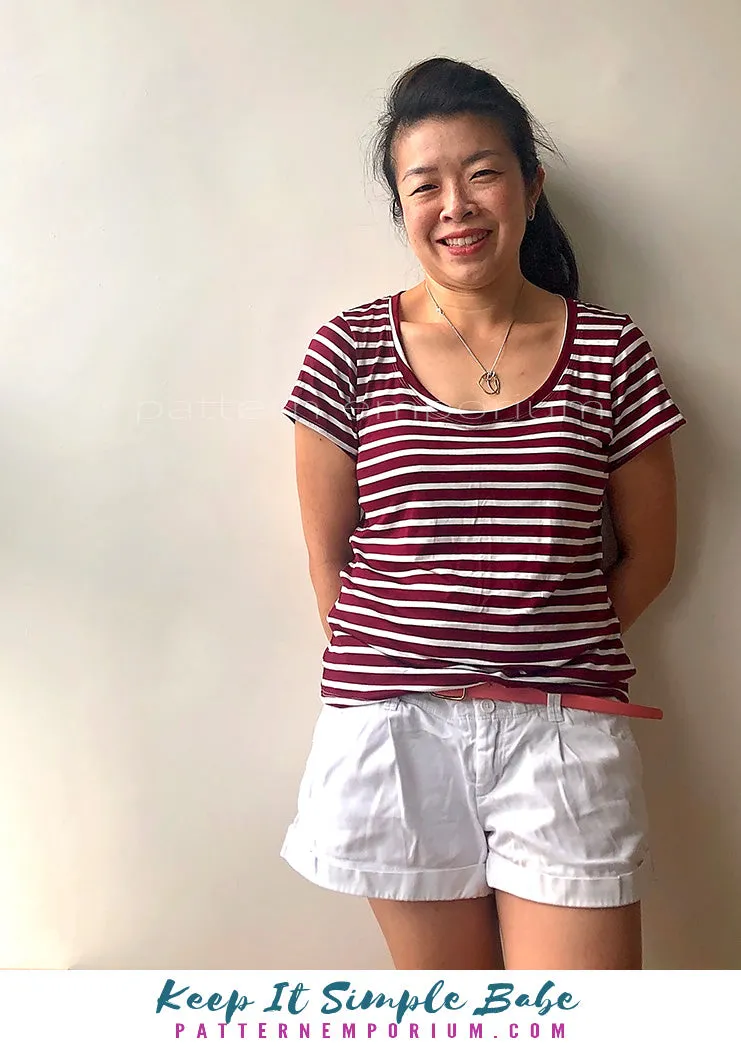 Keep It Simple | Semi Fitted T-shirt Sewing Pattern
