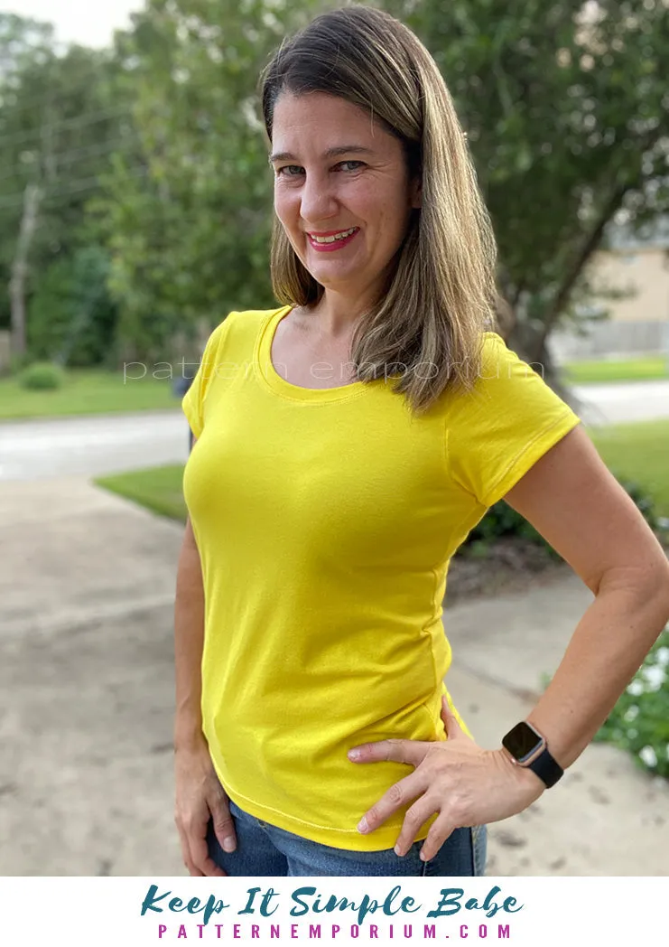 Keep It Simple | Semi Fitted T-shirt Sewing Pattern