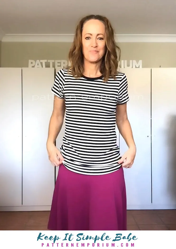 Keep It Simple | Semi Fitted T-shirt Sewing Pattern