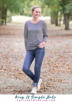 Keep It Simple | Semi Fitted T-shirt Sewing Pattern