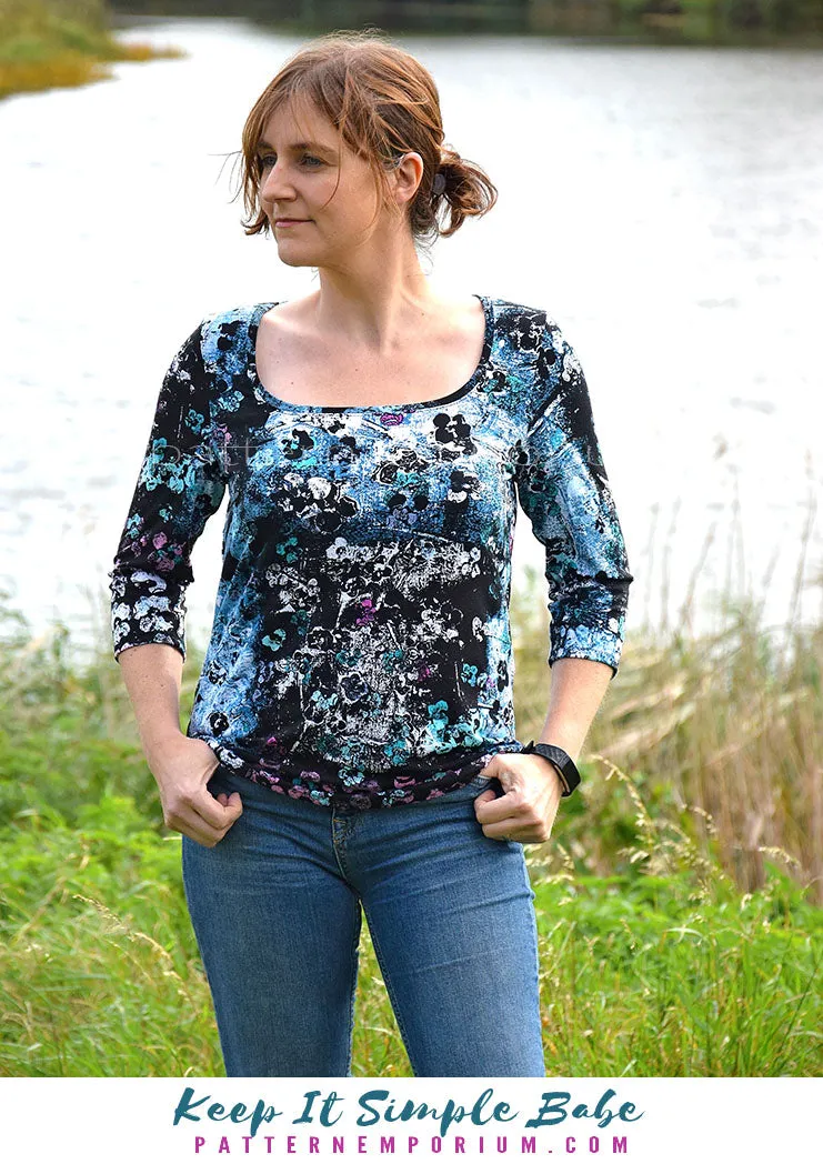 Keep It Simple | Semi Fitted T-shirt Sewing Pattern