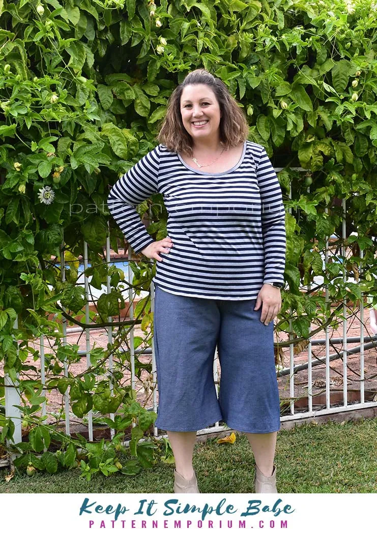 Keep It Simple | Semi Fitted T-shirt Sewing Pattern