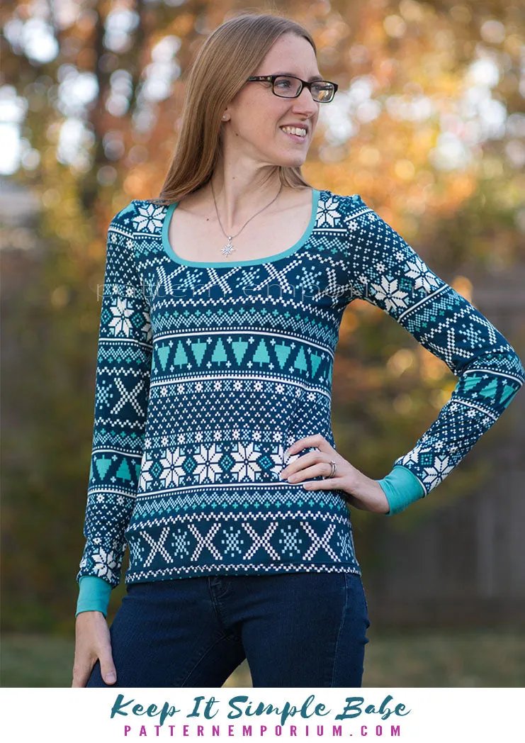 Keep It Simple | Semi Fitted T-shirt Sewing Pattern