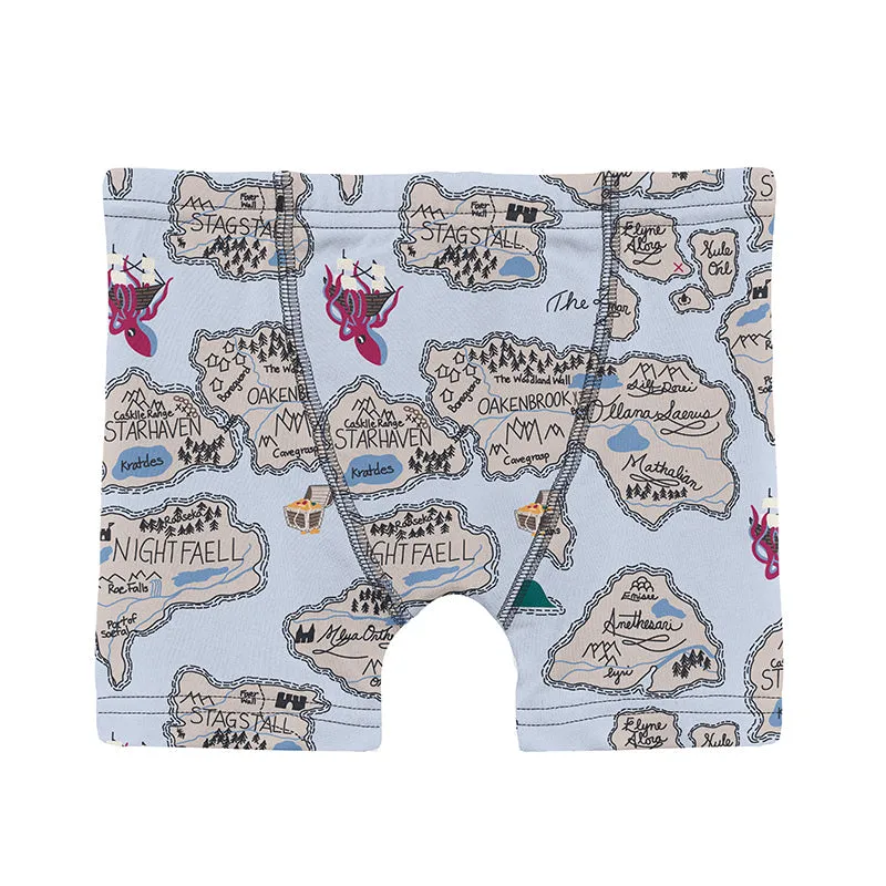 KicKee Pants Boxer Brief - Dew Pirate Map