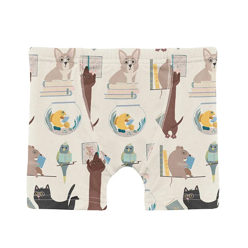KicKee Pants Boxer Brief - Natural Books & Pets
