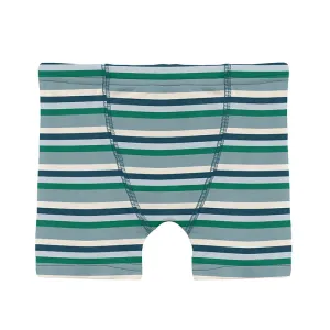KicKee Pants Boxer Brief - Stormy Sea Stripe