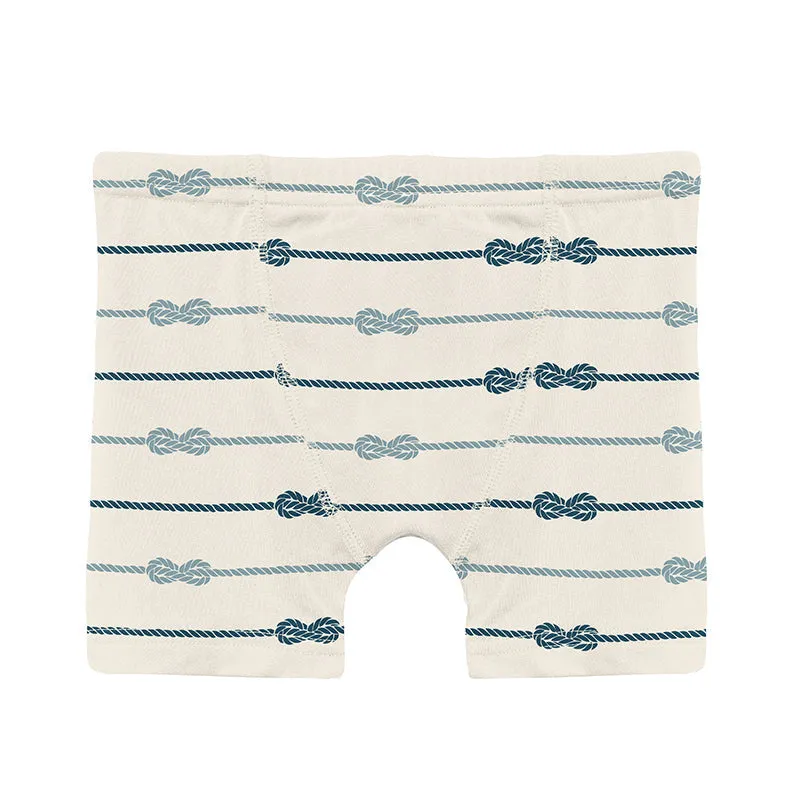 KicKee Pants Boxer Briefs - Natural Boat Rope