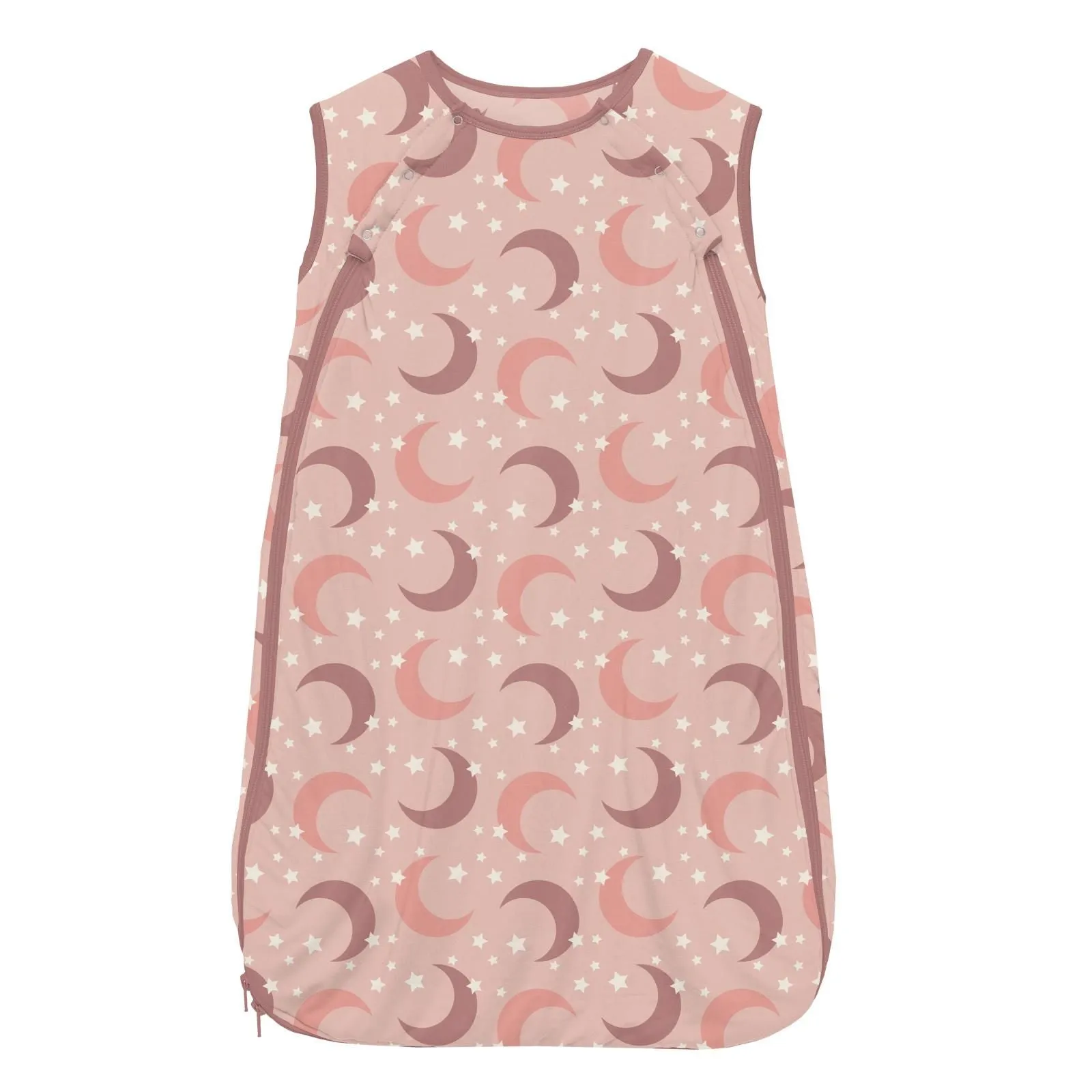 KicKee Pants Fluffle Sleeping Bag - Peach Blossom Moon & Stars