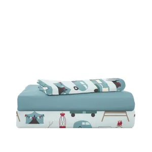 KicKee Pants Fresh Air Camping Twin Sheet Set