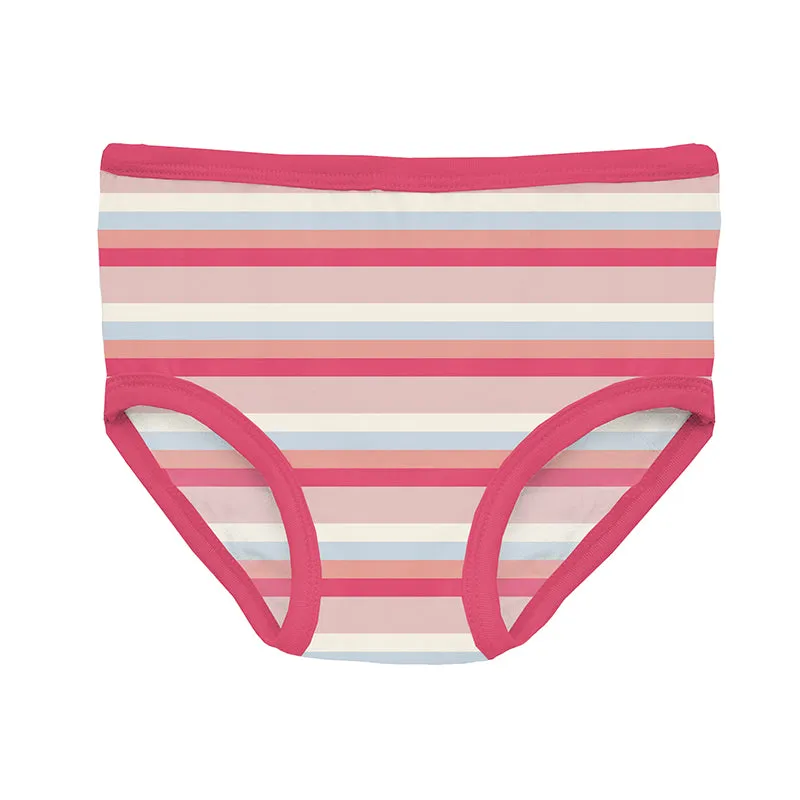 Kickee Pants Girls Print Underwear - Baby Rose Stripe