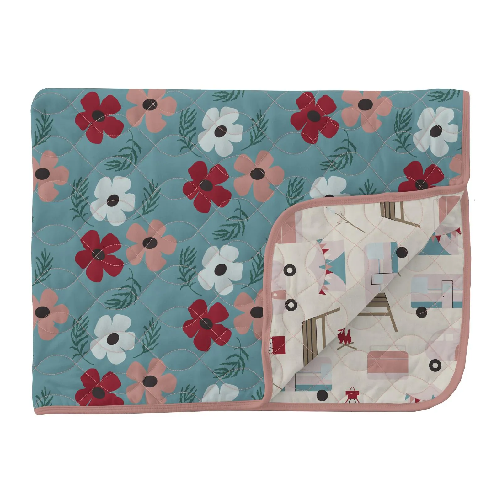 KicKee Pants Quilted Throw Blanket
