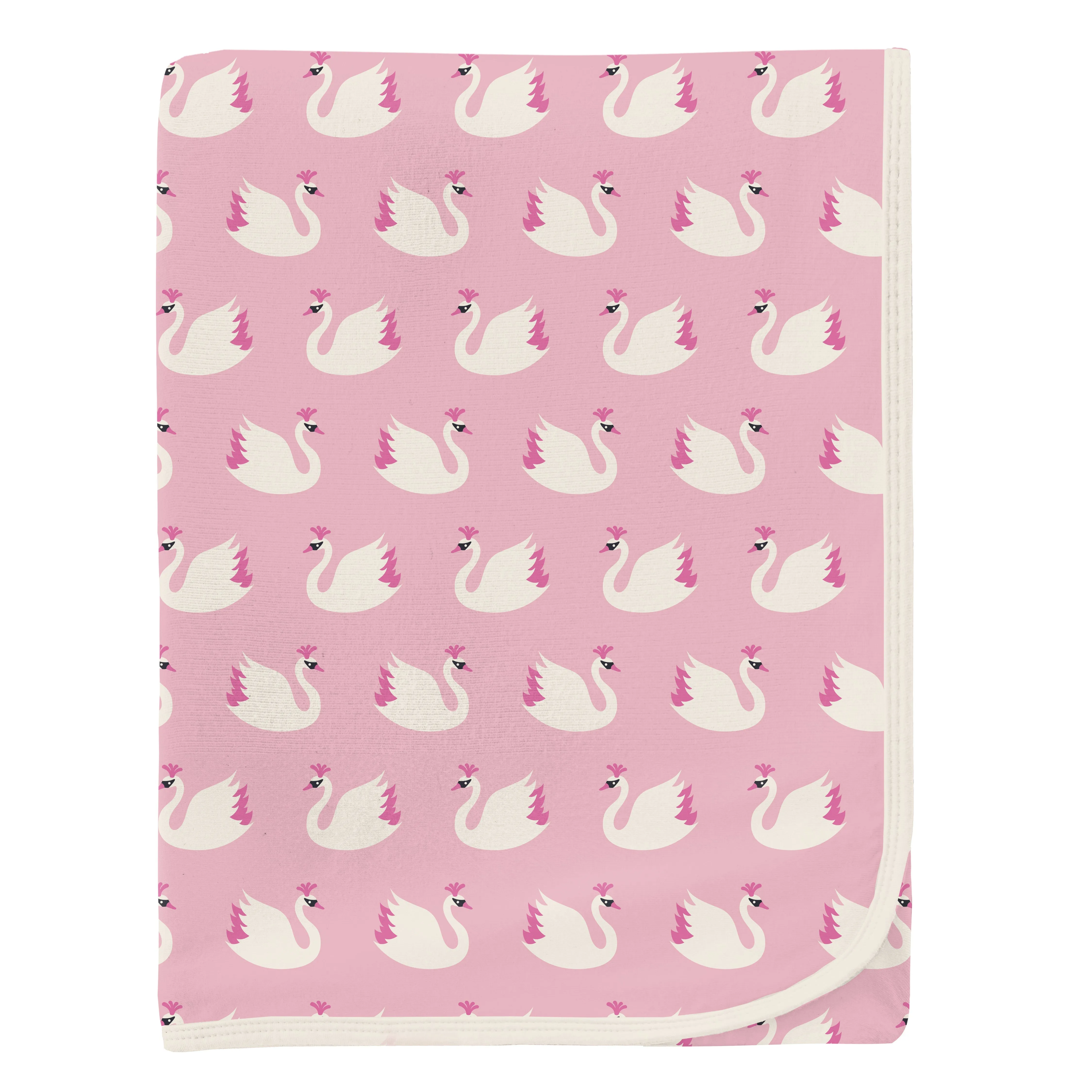 KicKee Pants Swaddling Blanket - Cake Pop Swan Princess