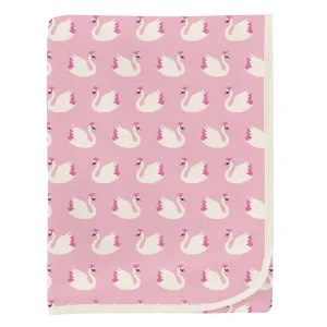 KicKee Pants Swaddling Blanket - Cake Pop Swan Princess