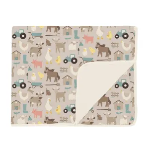 KicKee Pants Toddler Blanket - Latte Morning on the Farm