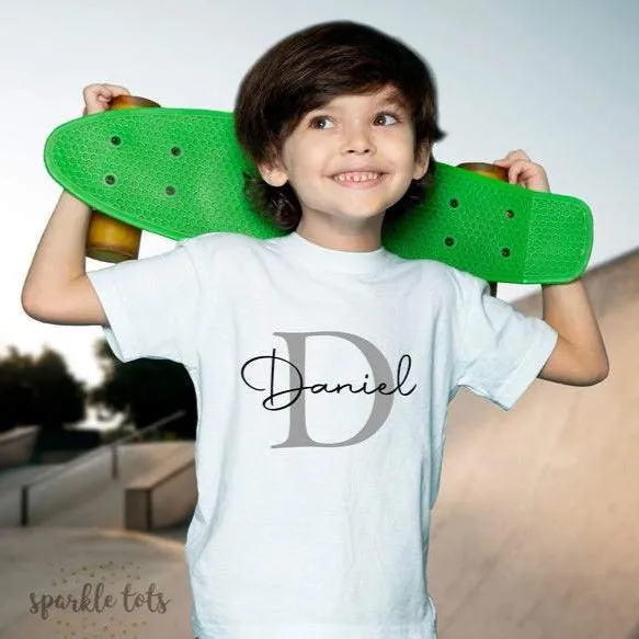 Kids Initial/Name Shirt or Baby Grow