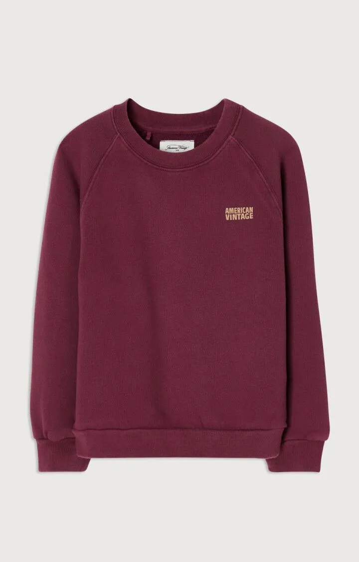 KID'S SWEATSHIRT IZUBIRD - BORDEAUX VINTAGE