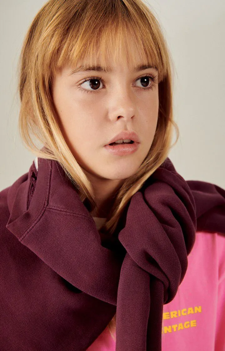 KID'S SWEATSHIRT IZUBIRD - BORDEAUX VINTAGE