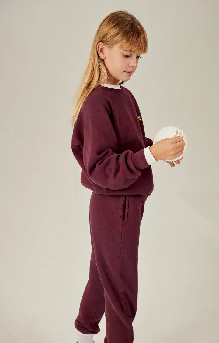 KID'S SWEATSHIRT IZUBIRD - BORDEAUX VINTAGE