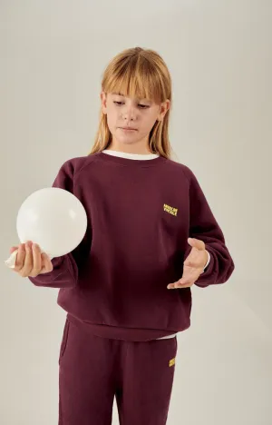 KID'S SWEATSHIRT IZUBIRD - BORDEAUX VINTAGE