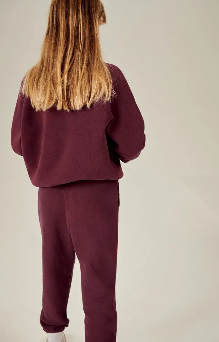 KID'S SWEATSHIRT IZUBIRD - BORDEAUX VINTAGE