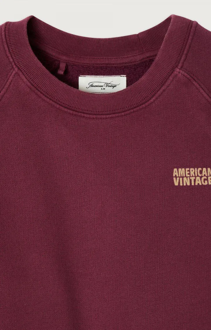 KID'S SWEATSHIRT IZUBIRD - BORDEAUX VINTAGE