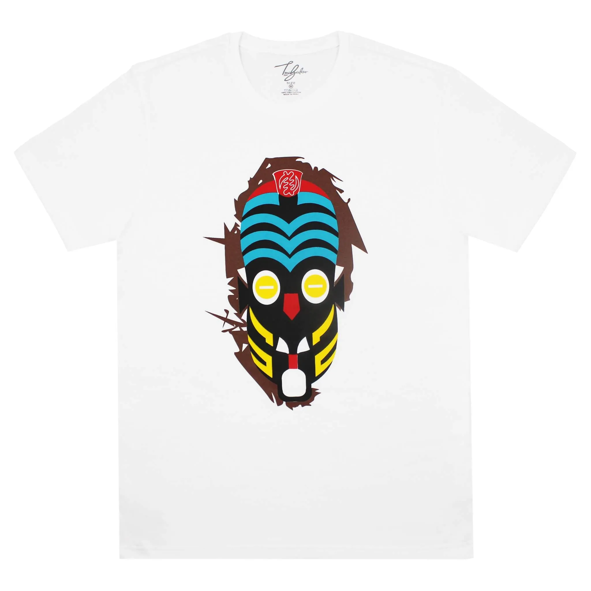 KISANGANI COLORFUL SILENT WARRIOR MASK (UNISEX SHORT SLEEVE T-SHIRT)