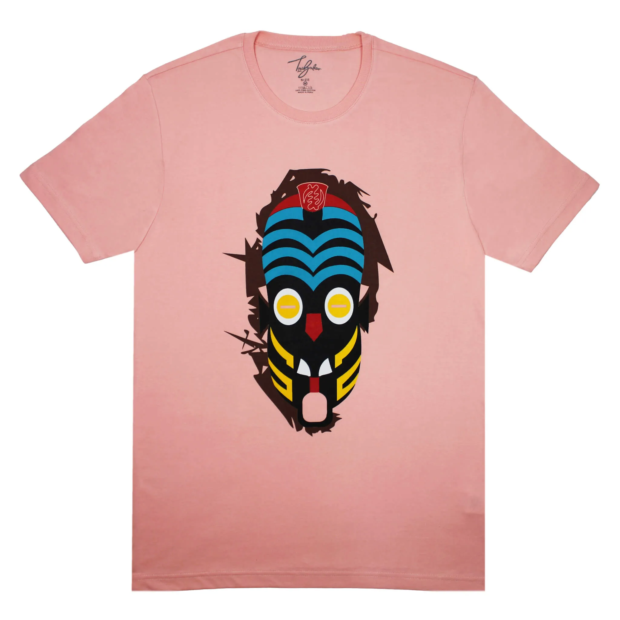 KISANGANI COLORFUL SILENT WARRIOR MASK (UNISEX SHORT SLEEVE T-SHIRT)