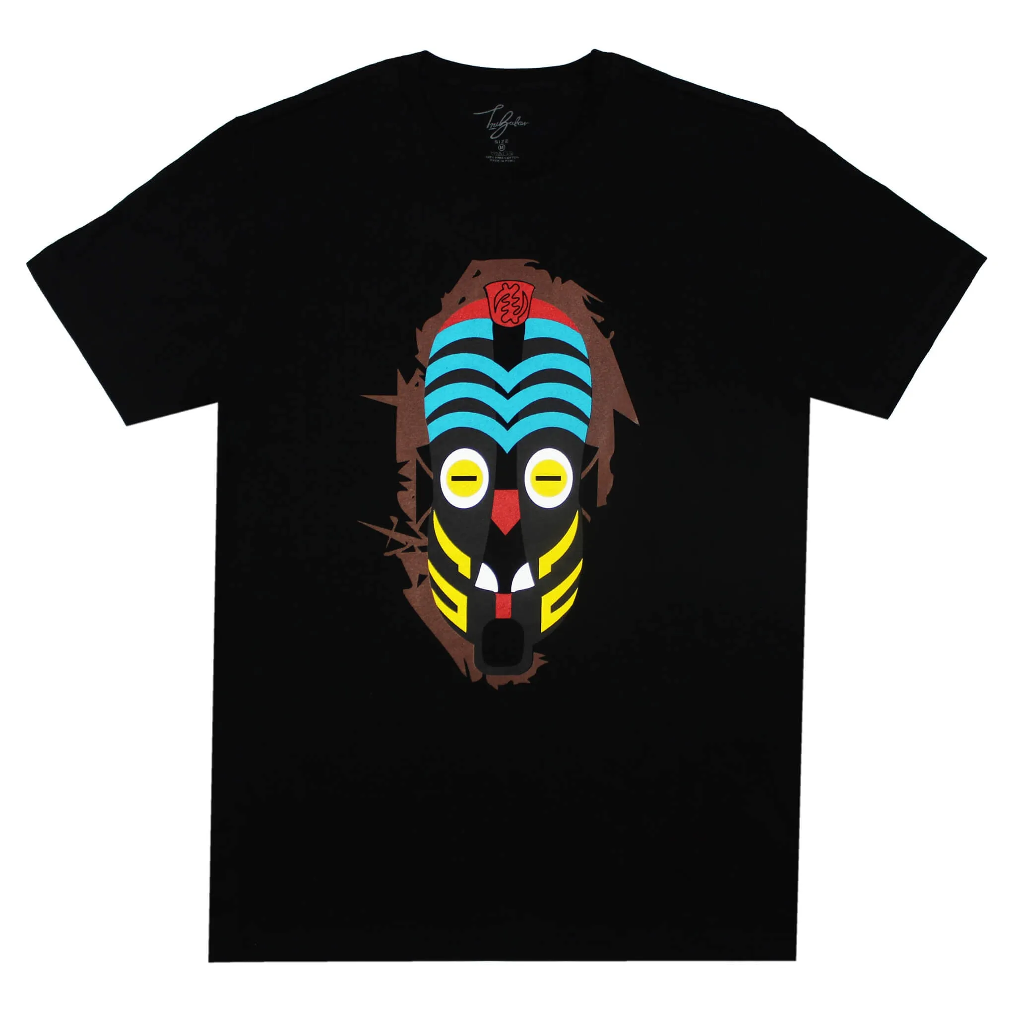 KISANGANI COLORFUL SILENT WARRIOR MASK (UNISEX SHORT SLEEVE T-SHIRT)