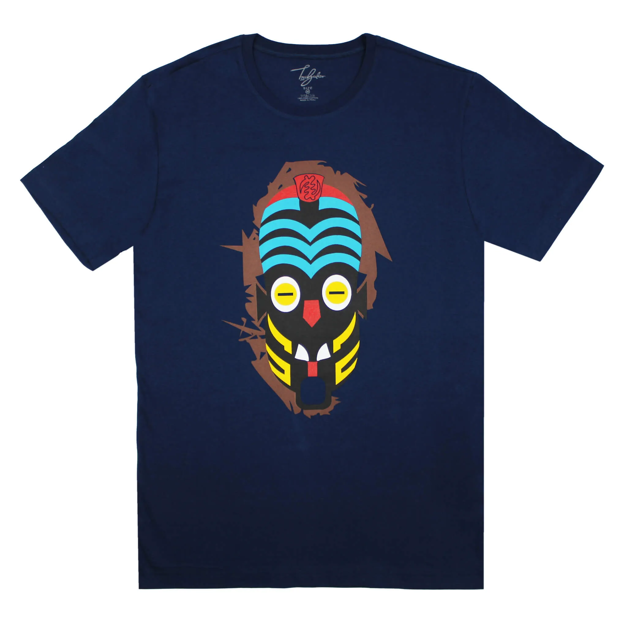 KISANGANI COLORFUL SILENT WARRIOR MASK (UNISEX SHORT SLEEVE T-SHIRT)