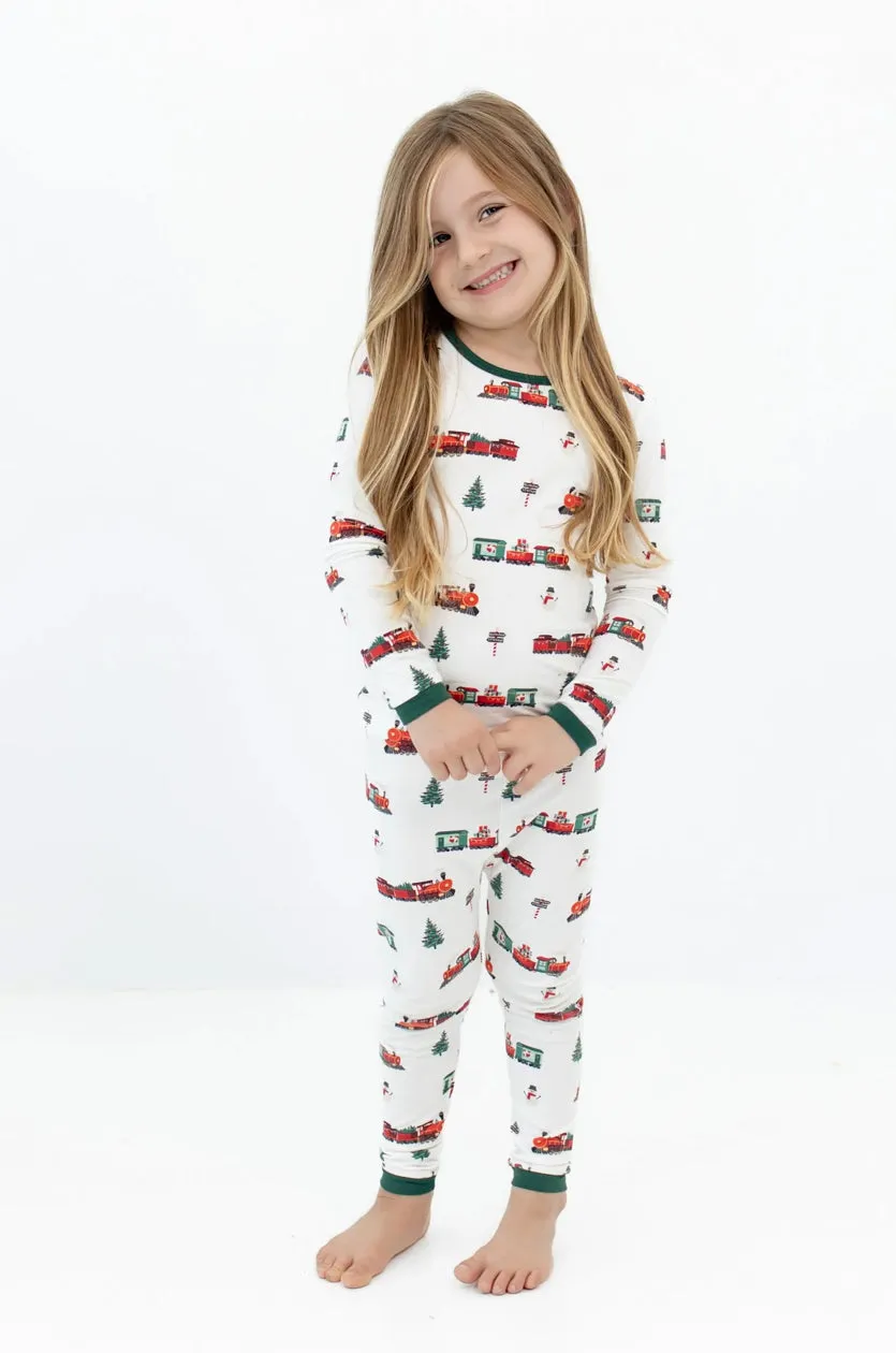 Kyte Baby - Long Sleeve Pajamas - Holiday Train