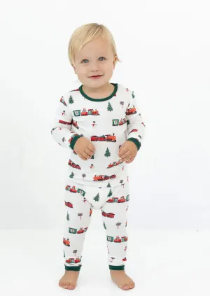 Kyte Baby - Long Sleeve Pajamas - Holiday Train