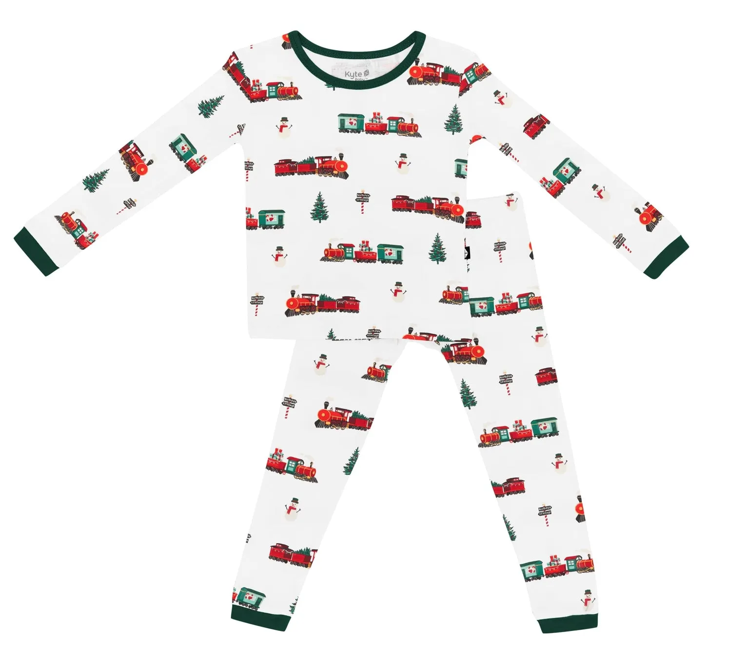 Kyte Baby - Long Sleeve Pajamas - Holiday Train