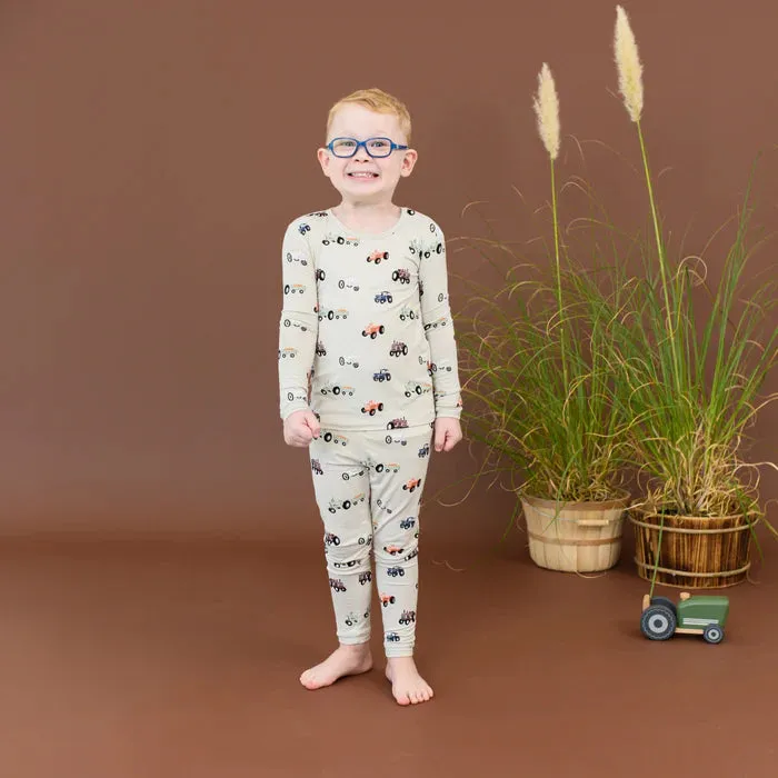 Kyte Baby Long Sleeve Pajamas (Tractor)
