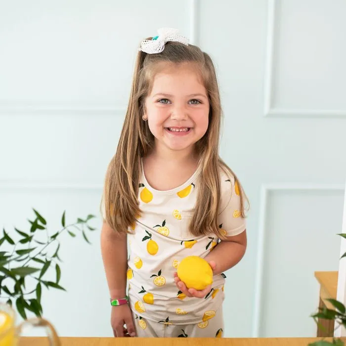 Kyte Baby Short Sleeve with Pants Pajamas in Lemon