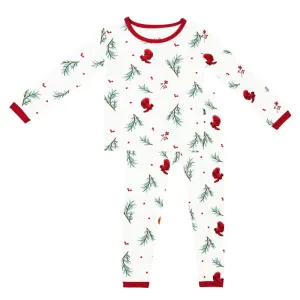 Kyte Long Sleeve Pajamas in Winterberry