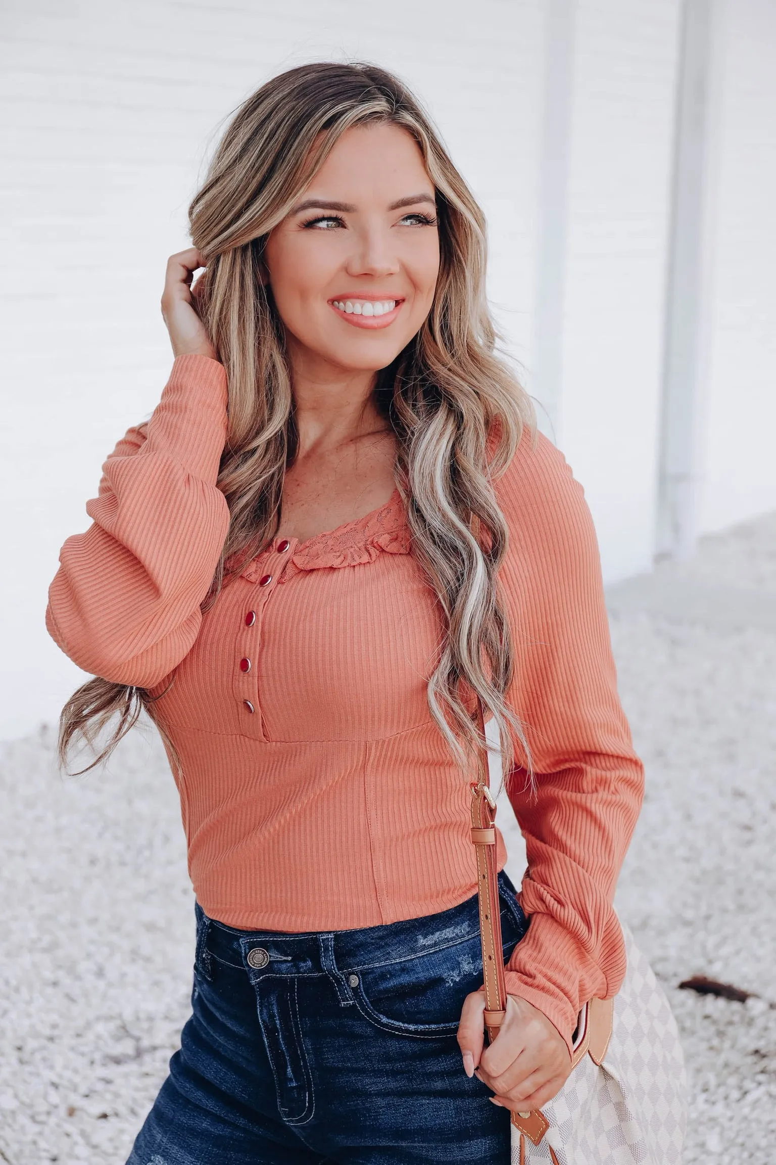 La Presa Square Neck Top - Clay