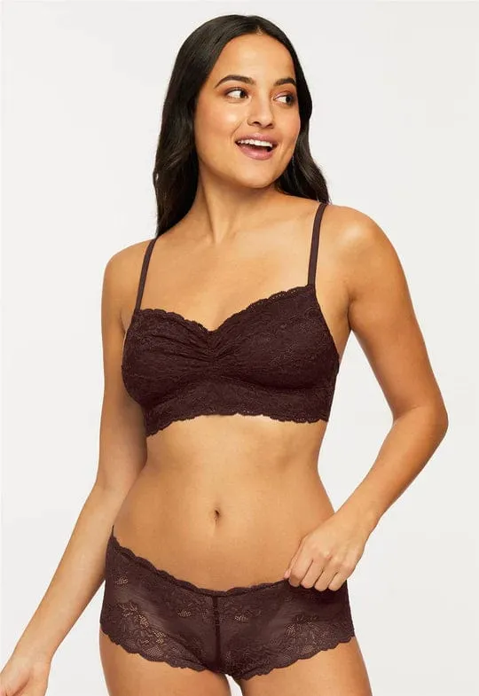 Lace Cheeky Panty- Cocoa
