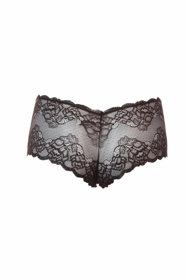 Lace Cheeky Panty- Cocoa