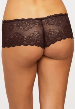 Lace Cheeky Panty- Cocoa