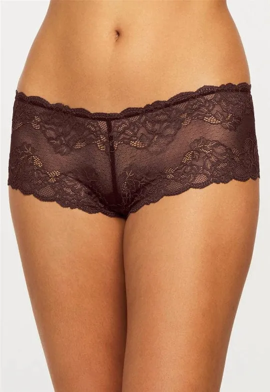 Lace Cheeky Panty- Cocoa