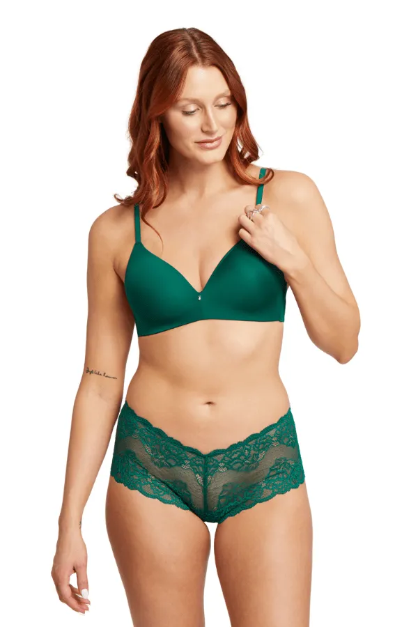 Lace Cheeky Panty - Emerald